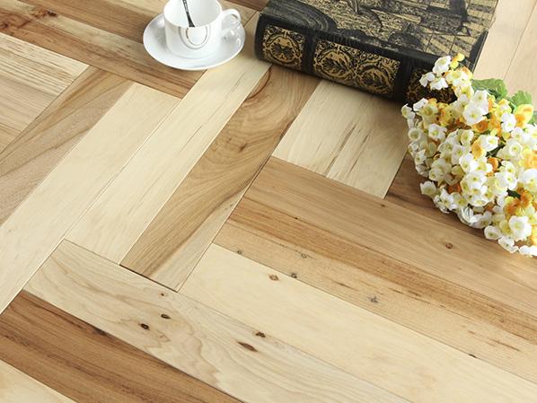 山核桃人字拚本色地板 山核桃人字拚本色地板